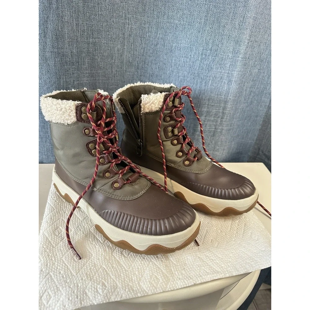 Sperry Women's Acadia Olive‎ Winter Boots STS88854